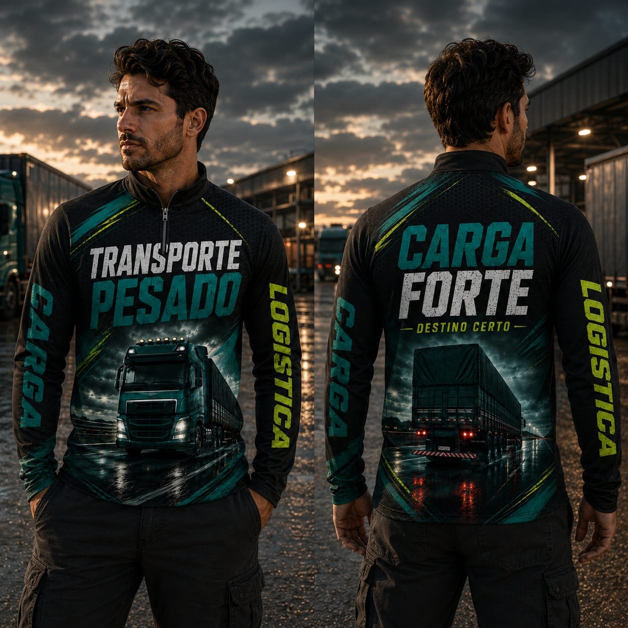 Uniforme personalizado para caminhoneiros