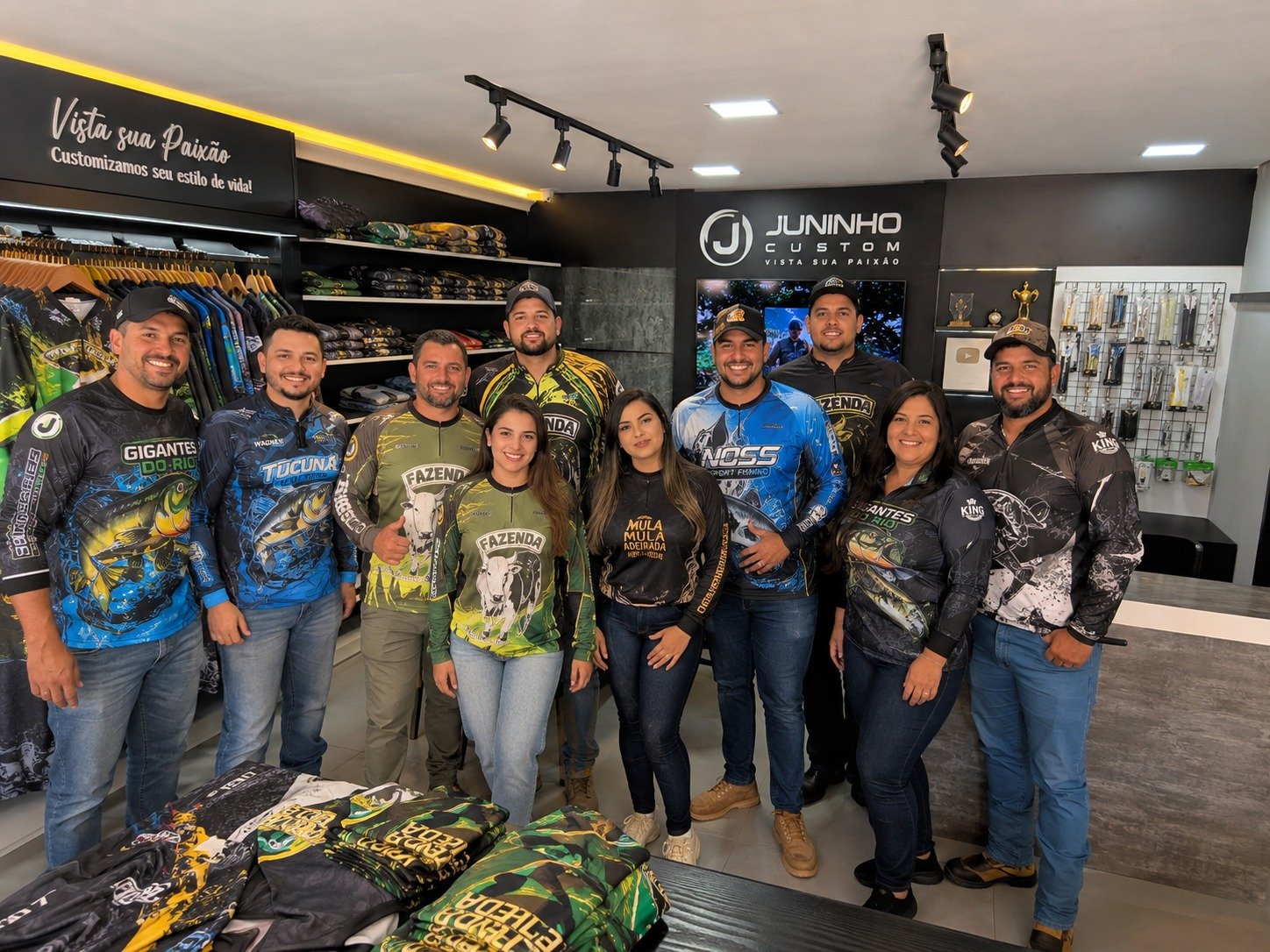 Cliente com uniforme produzido pela feito Dona Fran