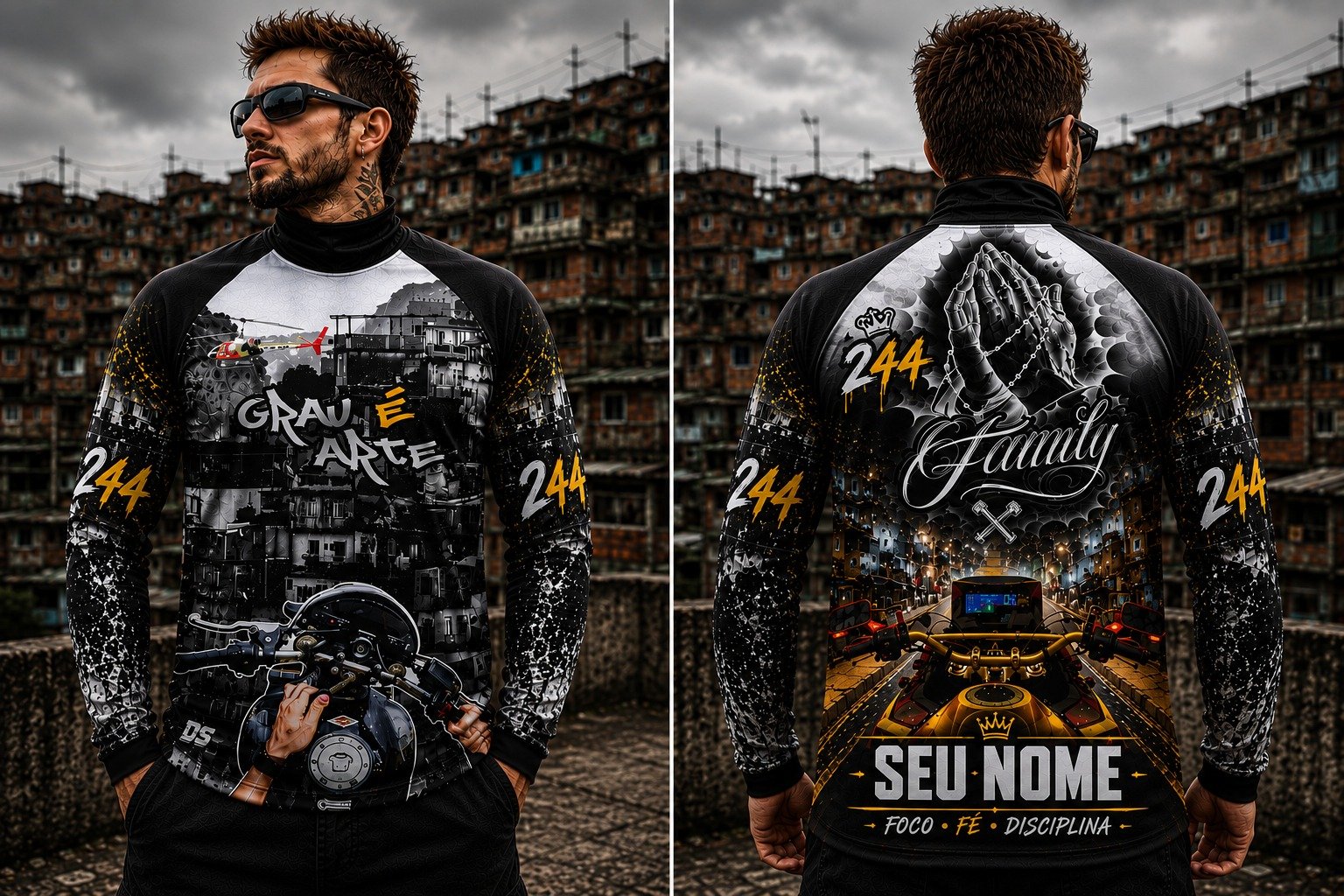 Uniforme personalizado para motoclubes