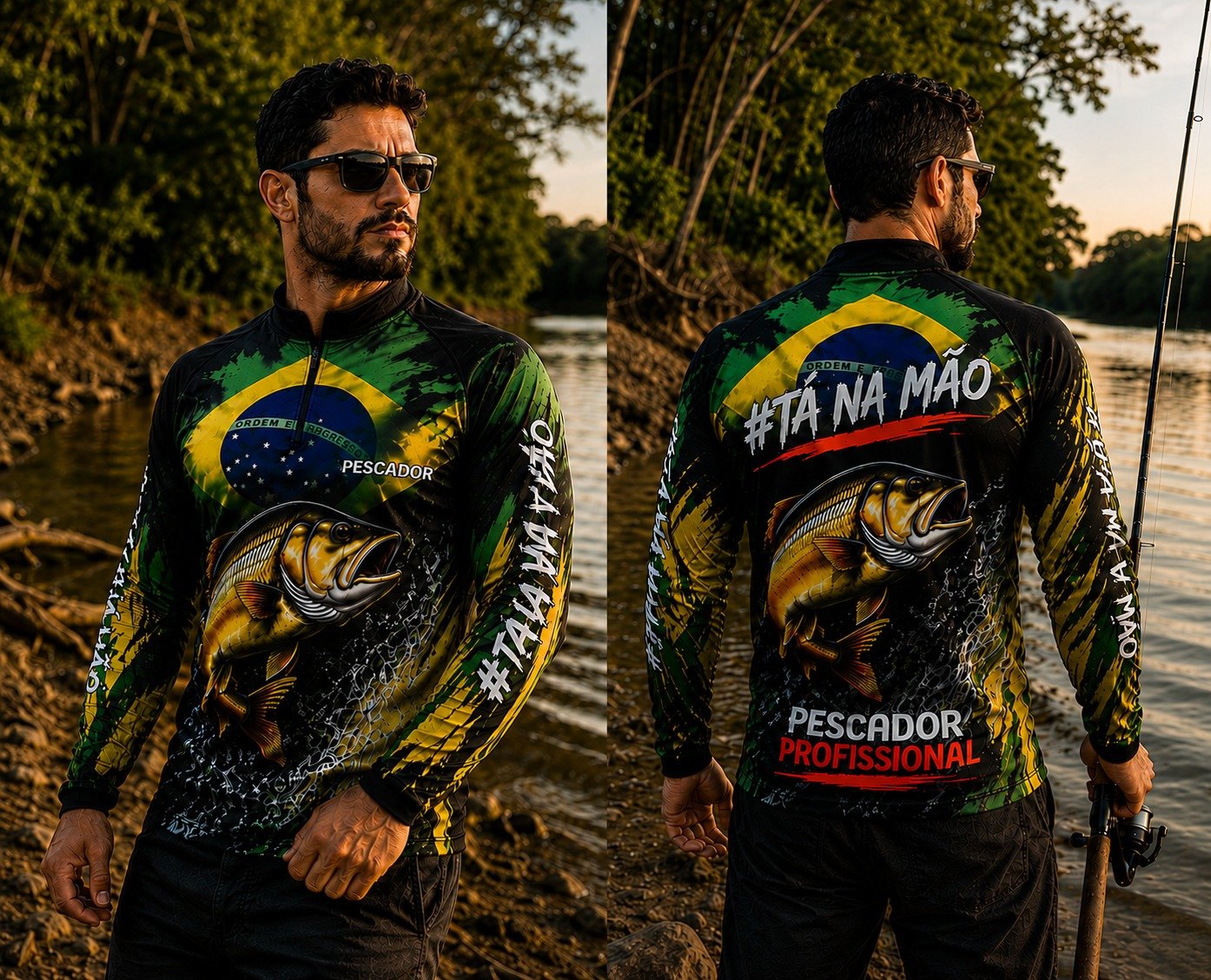 Uniforme personalizado para pescaria